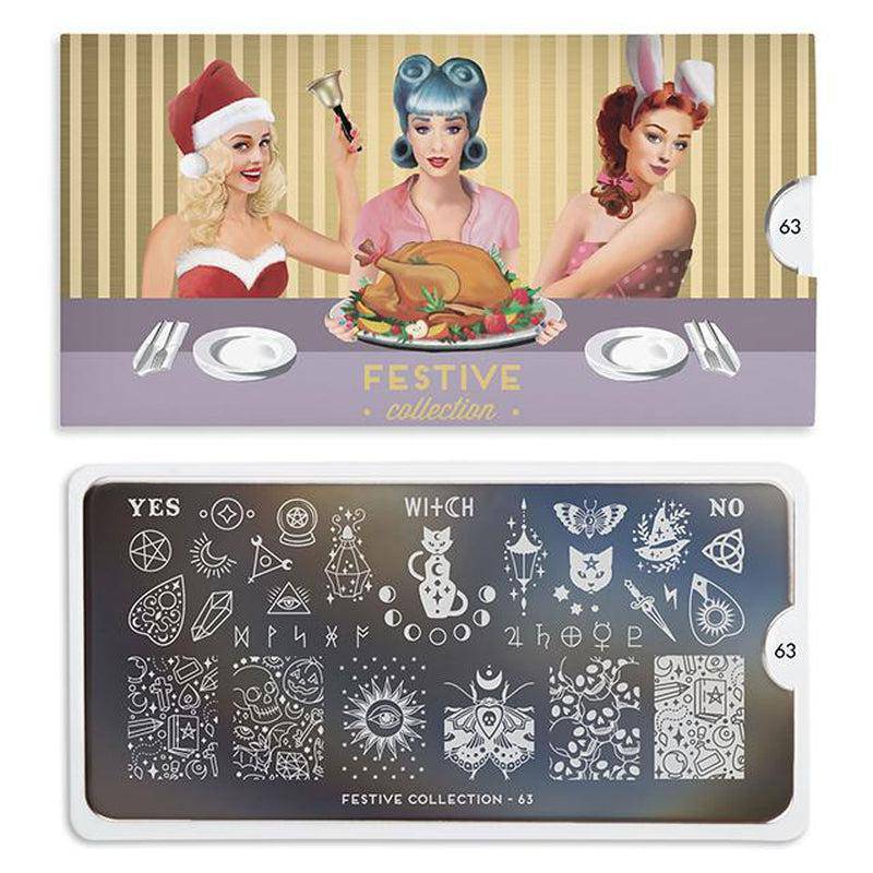 Festive 63 ✦ Nail Stamping Plate - MoYou London