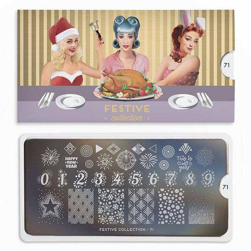 Festive 71 ✦ Nail Stamping Plate - MoYou London