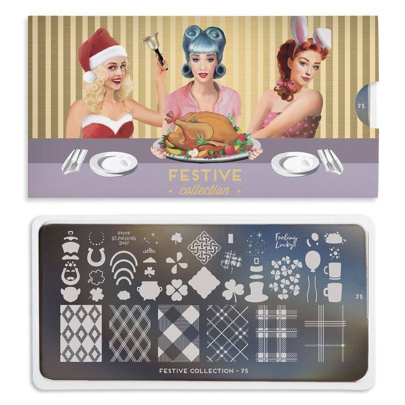 Festive 75 ✦ Nail Stamping Plate - MoYou London