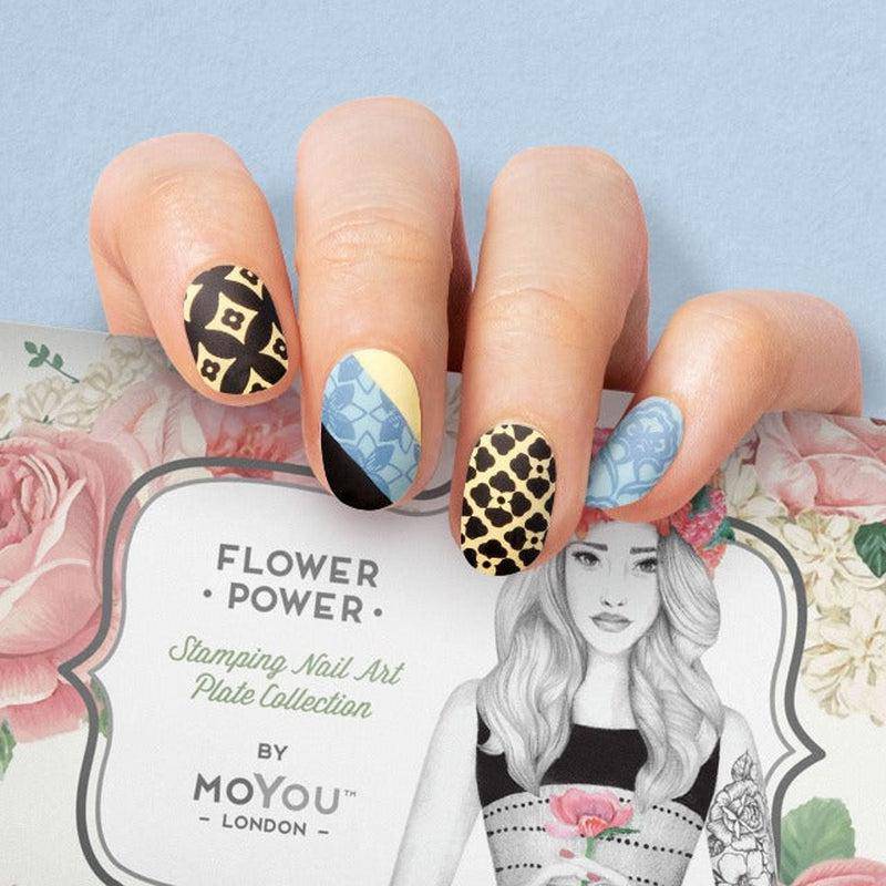Flower Power 09 ✦ Nail Stamping Plate - MoYou London