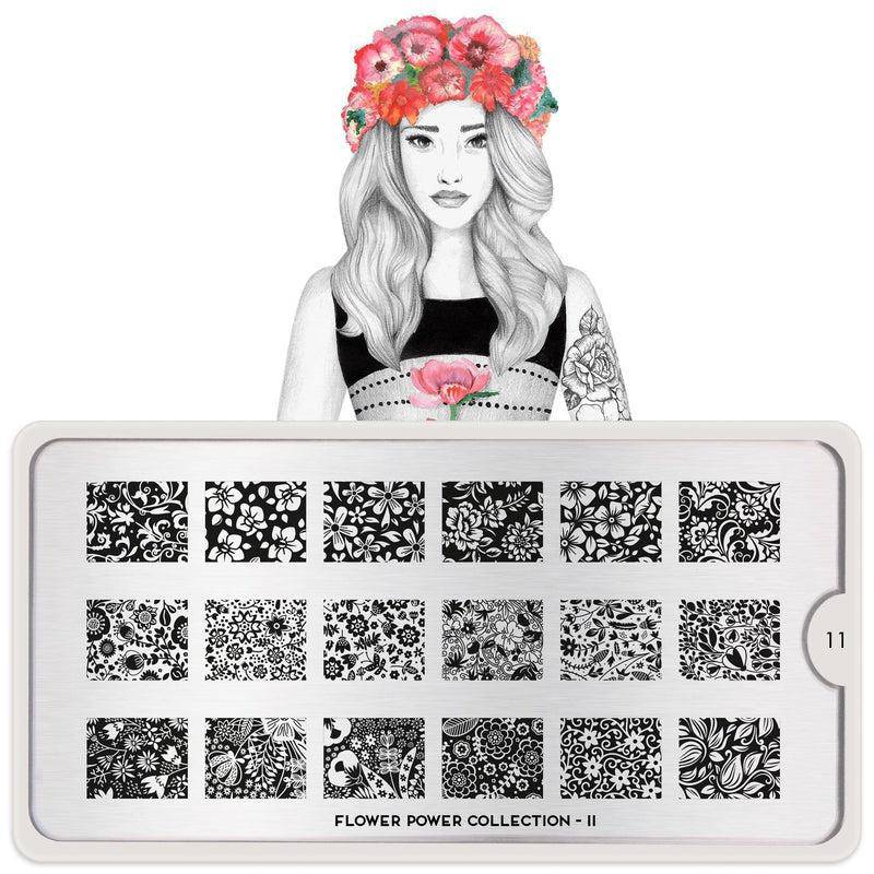 Flower Power 11 ✦ Nail Stamping Plate - MoYou London