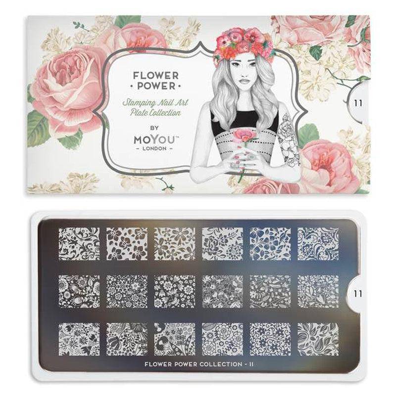 Flower Power 11 ✦ Nail Stamping Plate - MoYou London