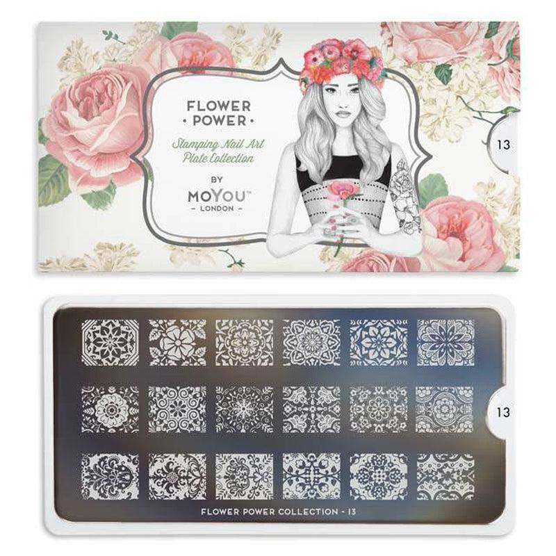 Flower Power 13 ✦ Nail Stamping Plate - MoYou London