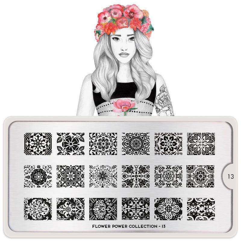 Flower Power 13 ✦ Nail Stamping Plate - MoYou London