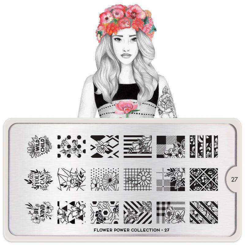 Flower Power 27 ✦ Nail Stamping Plate - MoYou London