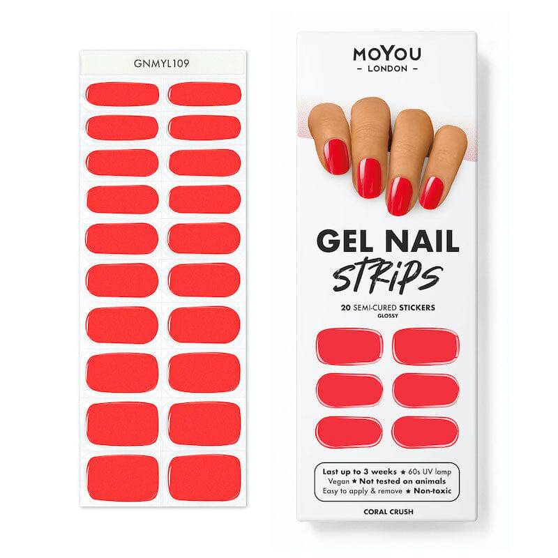 Gel Nail Strip ★ Coral Crush - MoYou London