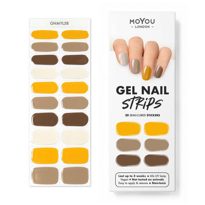 Gel Nail Strip ★ Toffee mix - MoYou London