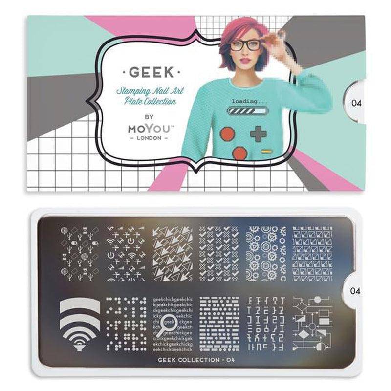 Geek 04 ✦ Nail Stamping Plate - MoYou London