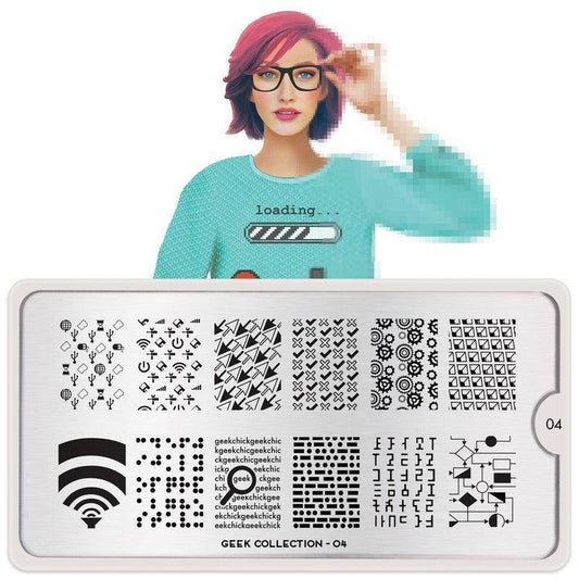 Geek 04 ✦ Nail Stamping Plate - MoYou London