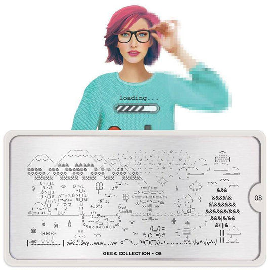 Geek 08 ✦ Nail Stamping Plate - MoYou London