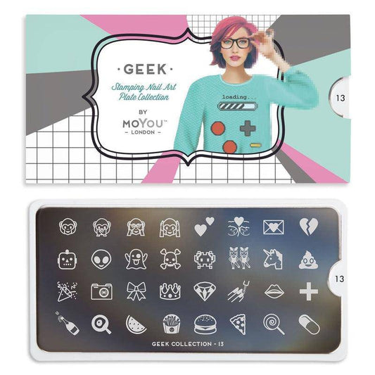 Geek 13 ✦ Nail Stamping Plate - MoYou London