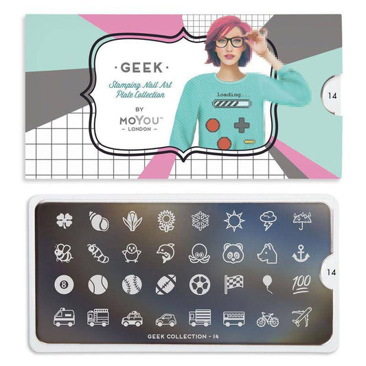 Geek 14 ✦ Nail Stamping Plate - MoYou London