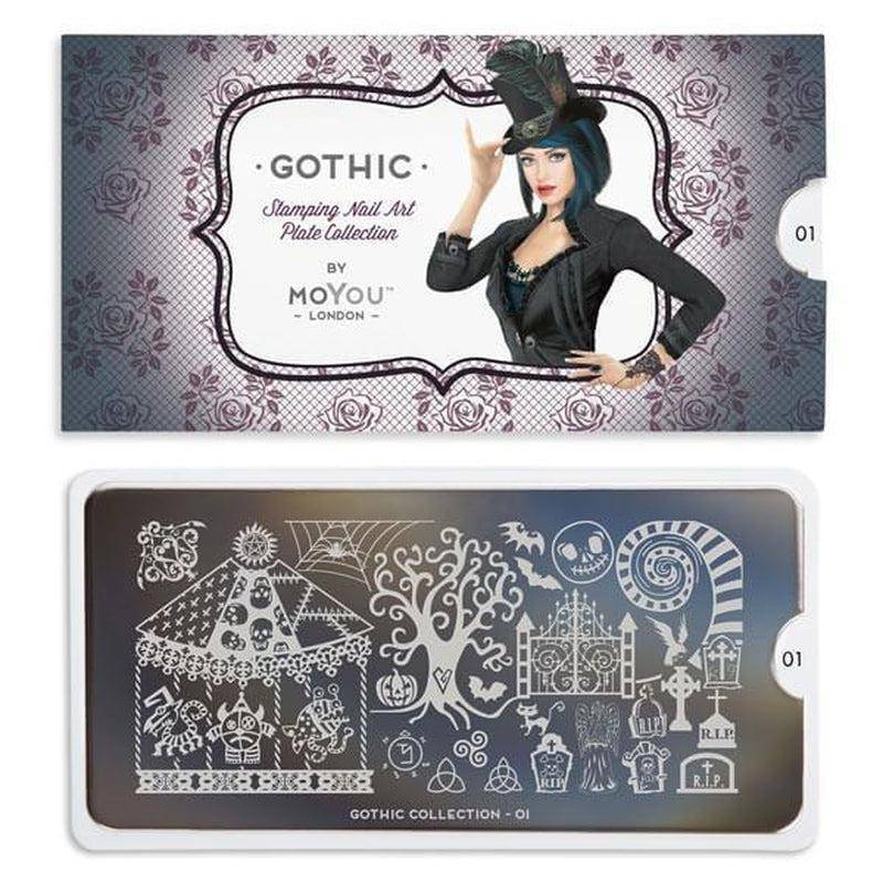 Gothic 01 ✦ Nail Stamping Plate - MoYou London