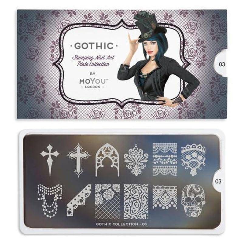 Gothic 03 ✦ Nail Stamping Plate - MoYou London