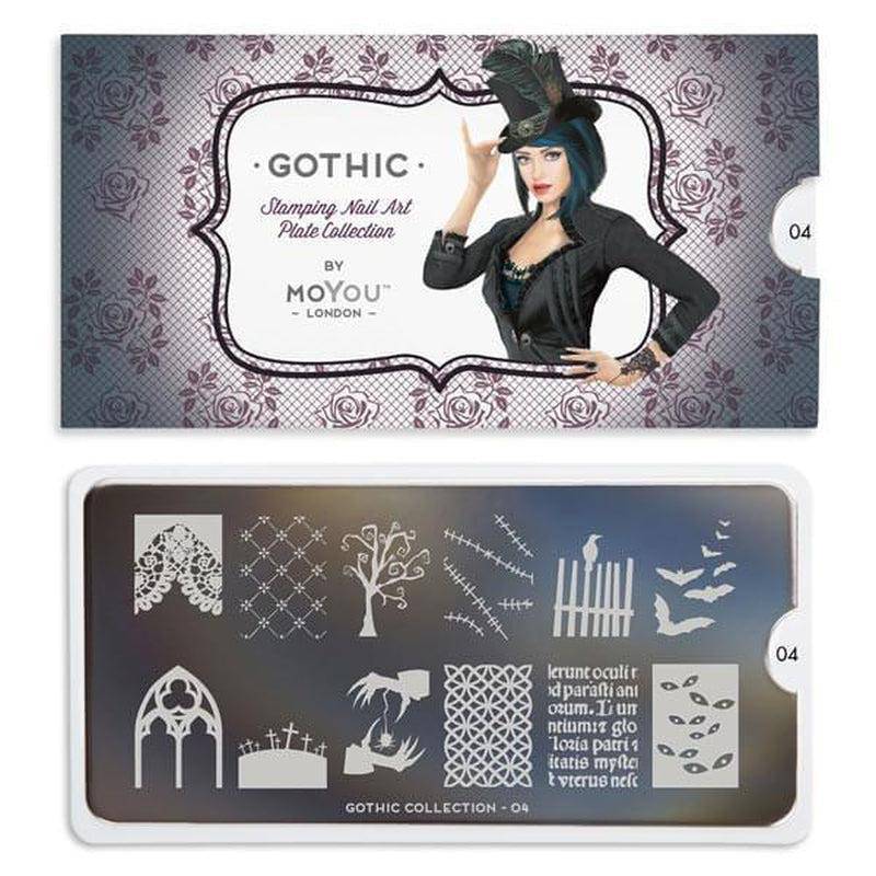 Gothic 04 ✦ Nail Stamping Plate - MoYou London