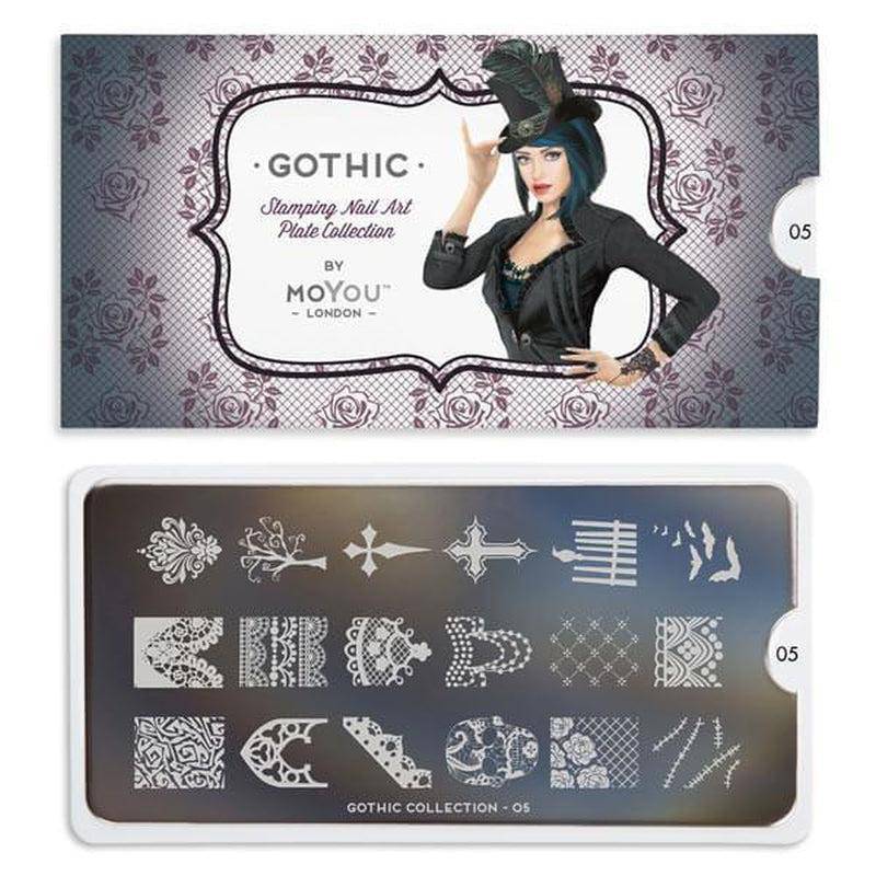Gothic 05 ✦ Nail Stamping Plate - MoYou London