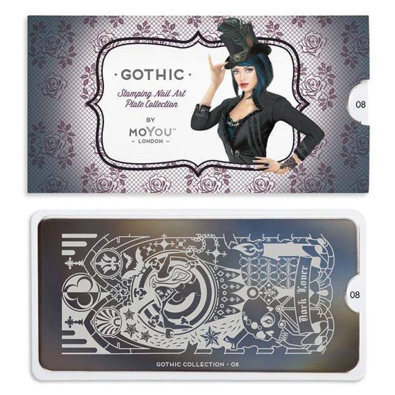 Gothic 08 ✦ Nail Stamping Plate - MoYou London