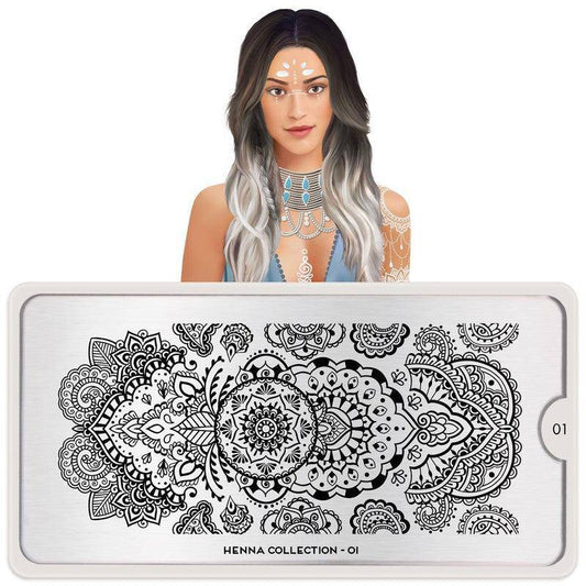 Henna 01 ✦ Nail Stamping Plate - MoYou London