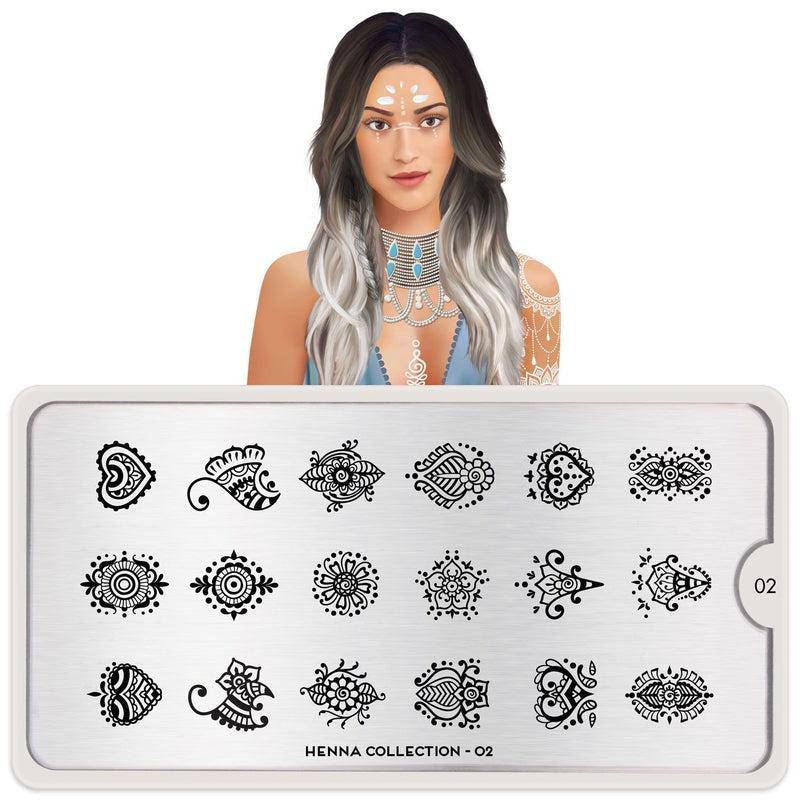 Henna 02 ✦ Nail Stamping Plate - MoYou London