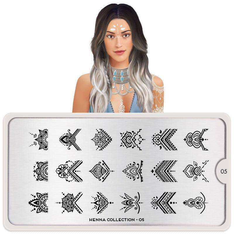 Henna 05 ✦ Nail Stamping Plate - MoYou London