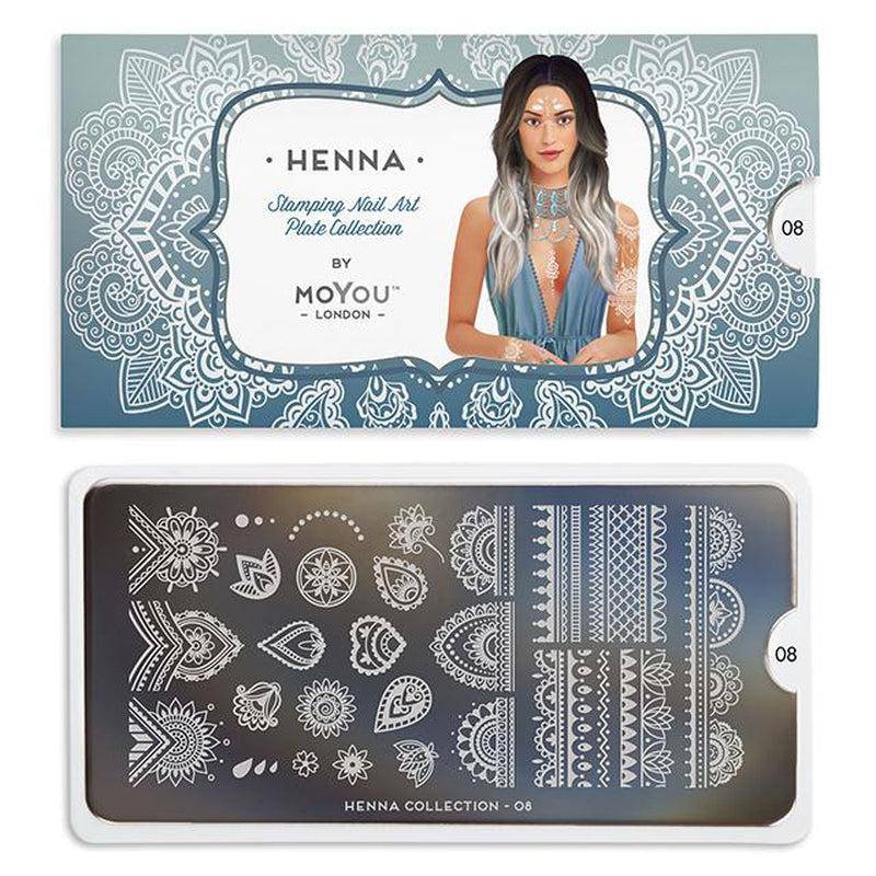 Henna 08 ✦ Nail Stamping Plate - MoYou London