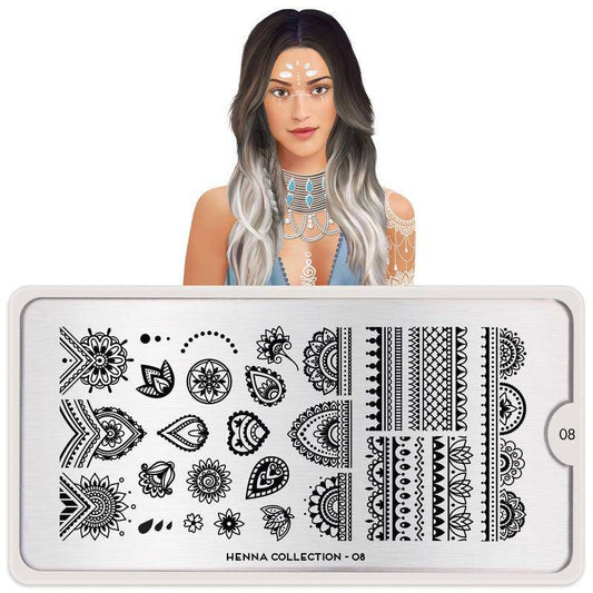Henna 08 ✦ Nail Stamping Plate - MoYou London