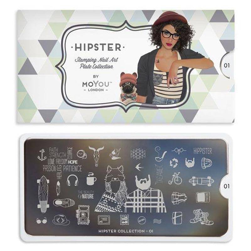 Hipster 01 ✦ Nail Stamping Plate - MoYou London