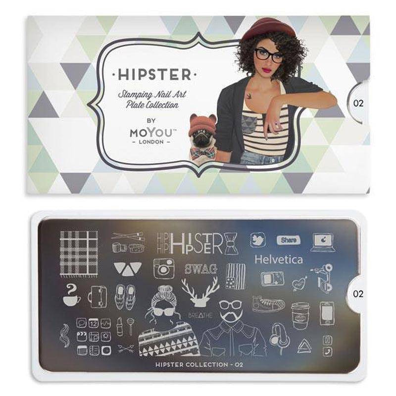 Hipster 02 ✦ Nail Stamping Plate - MoYou London