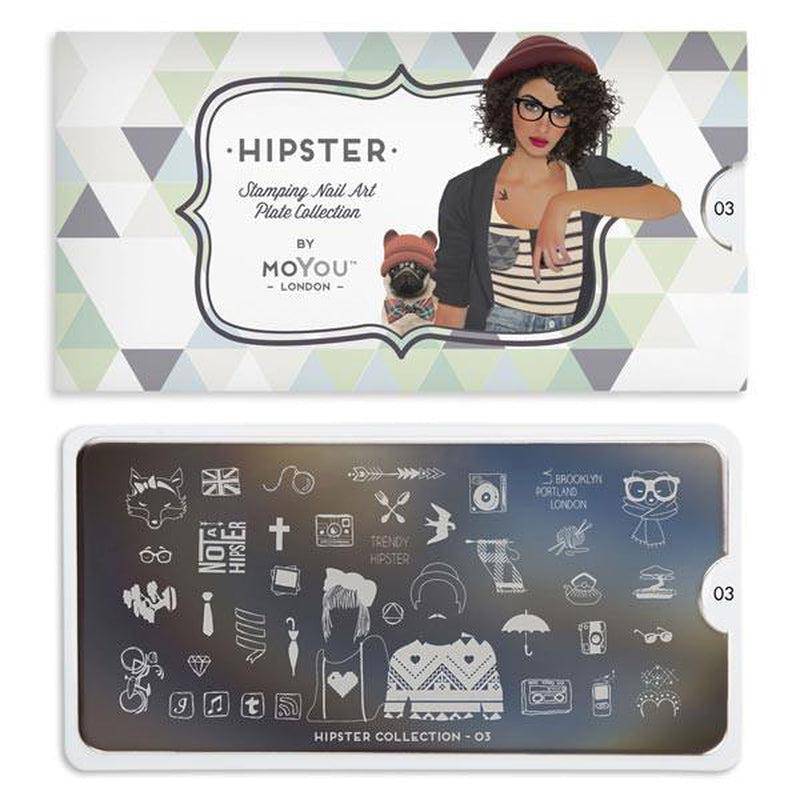 Hipster 03 ✦ Nail Stamping Plate - MoYou London