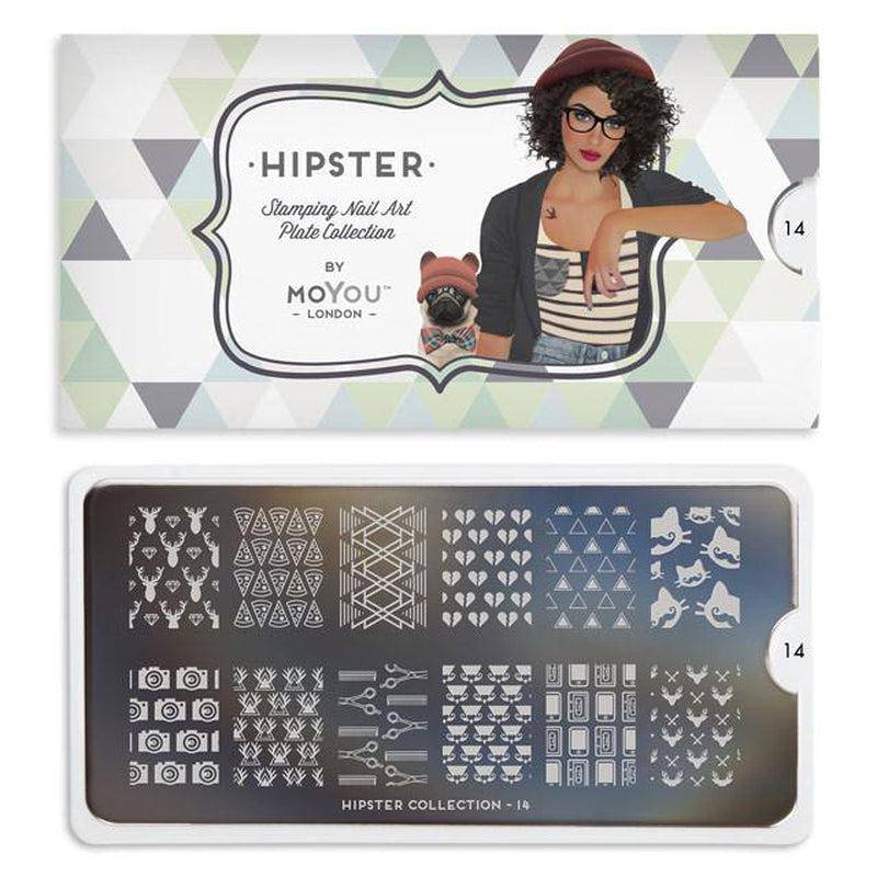 Hipster 14 ✦ Nail Stamping Plate - MoYou London
