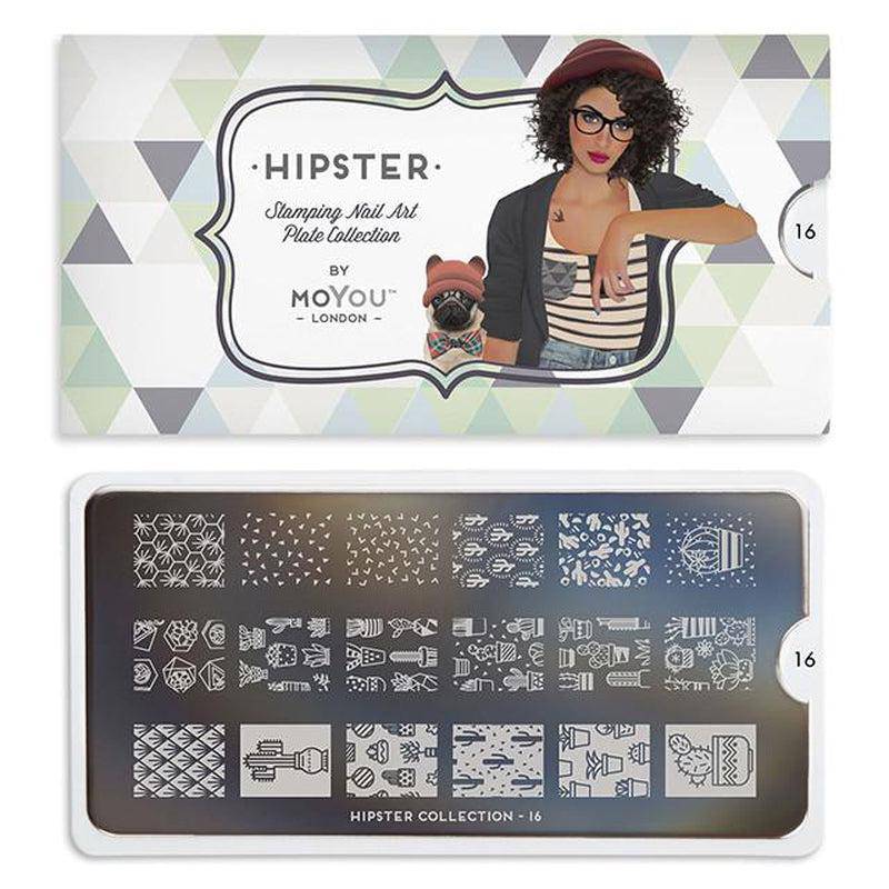 Hipster 16 ✦ Nail Stamping Plate - MoYou London