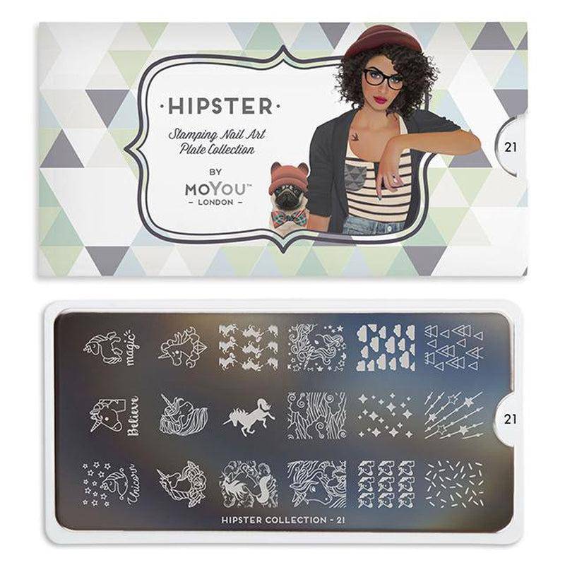 Hipster 21 ✦ Nail Stamping Plate - MoYou London