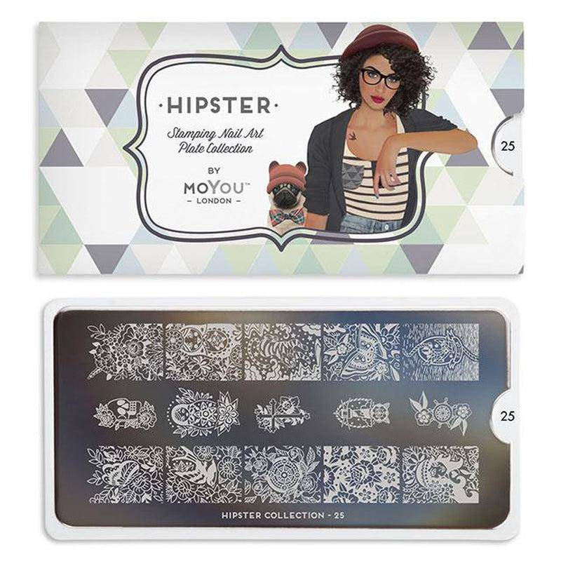 Hipster 25 ✦ Nail Stamping Plate - MoYou London