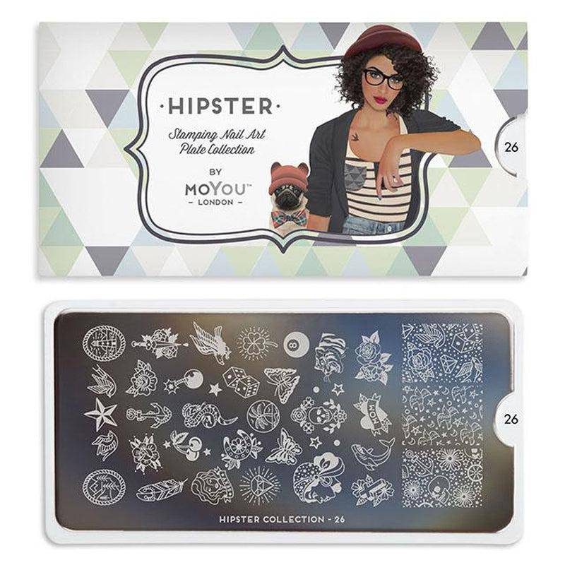 Hipster 26 ✦ Nail Stamping Plate - MoYou London