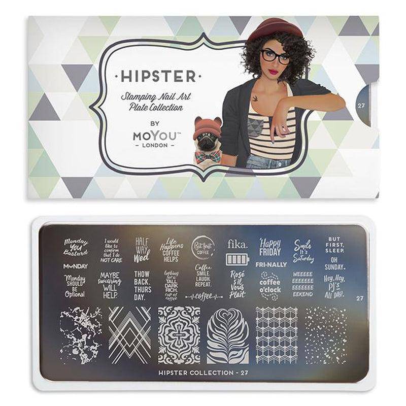 Hipster 27 ✦ Nail Stamping Plate - MoYou London