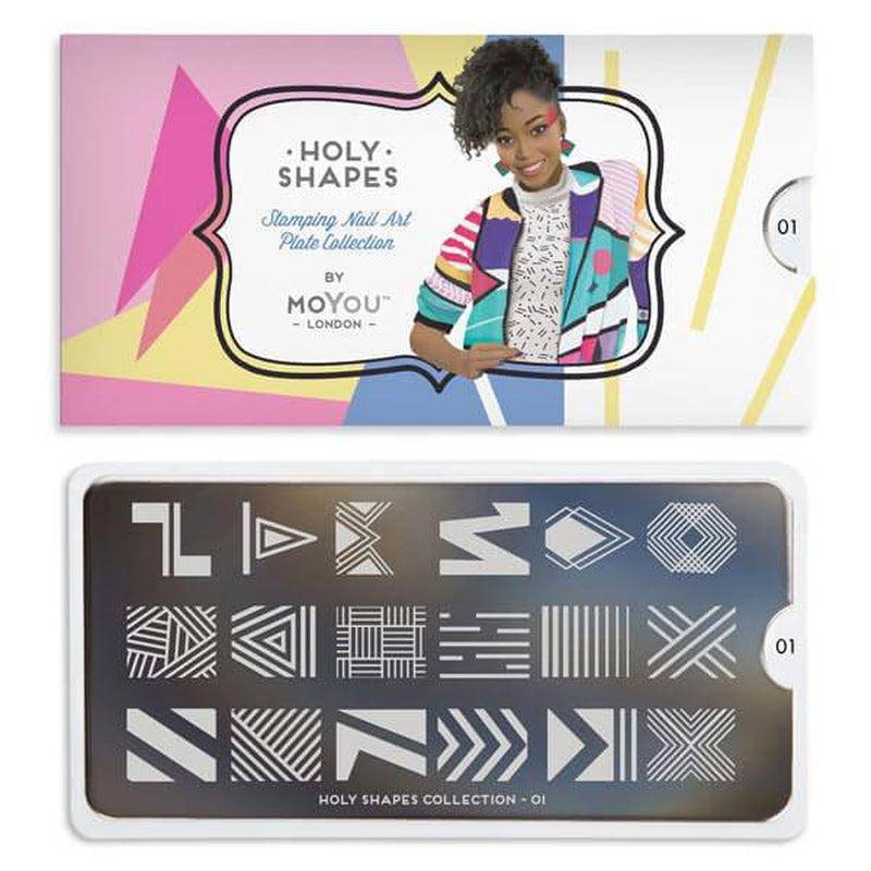 Holy Shapes 01 ✦ Nail Stamping Plates - MoYou London