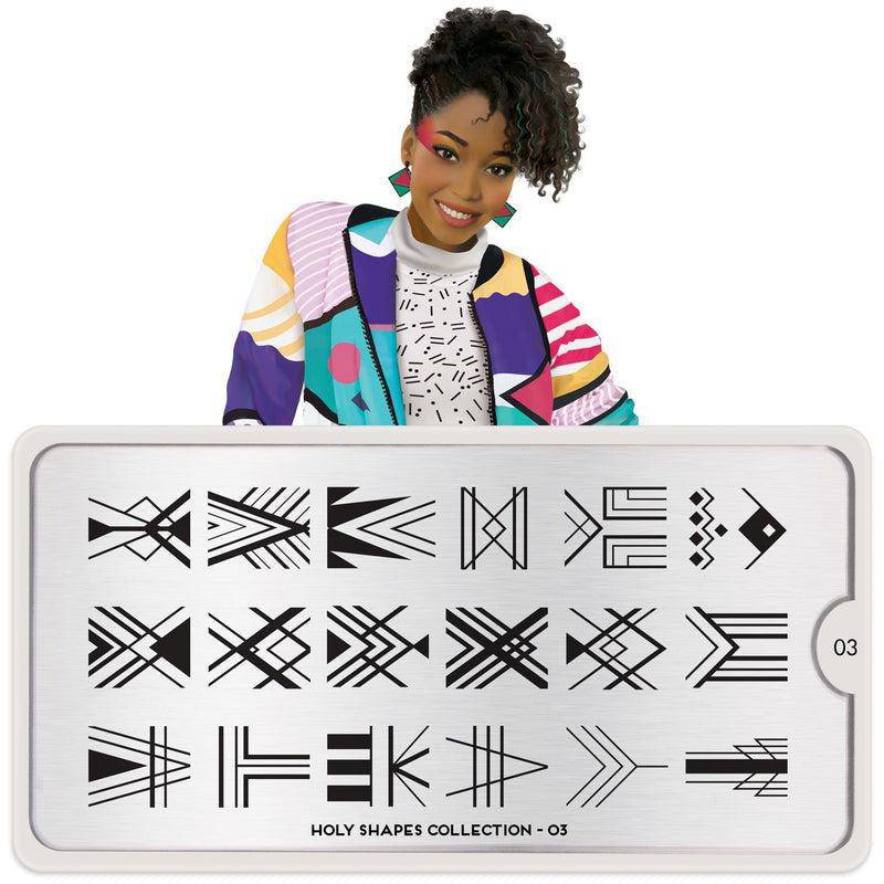Holy Shapes 03 ✦ Nail Stamping Plates - MoYou London