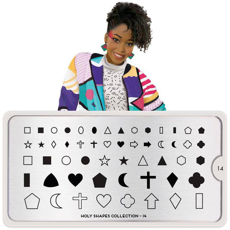 Holy Shapes 14 ✦ Nail Stamping Plates - MoYou London