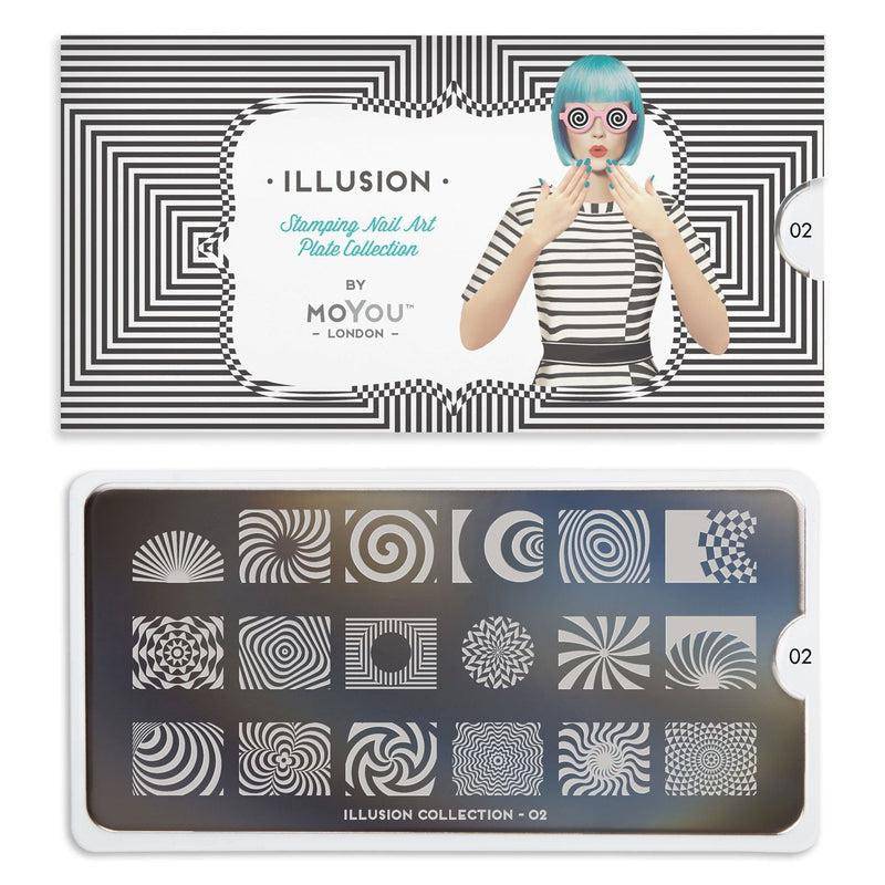 Illusion 02 ✦ Nail Stamping Plate - MoYou London