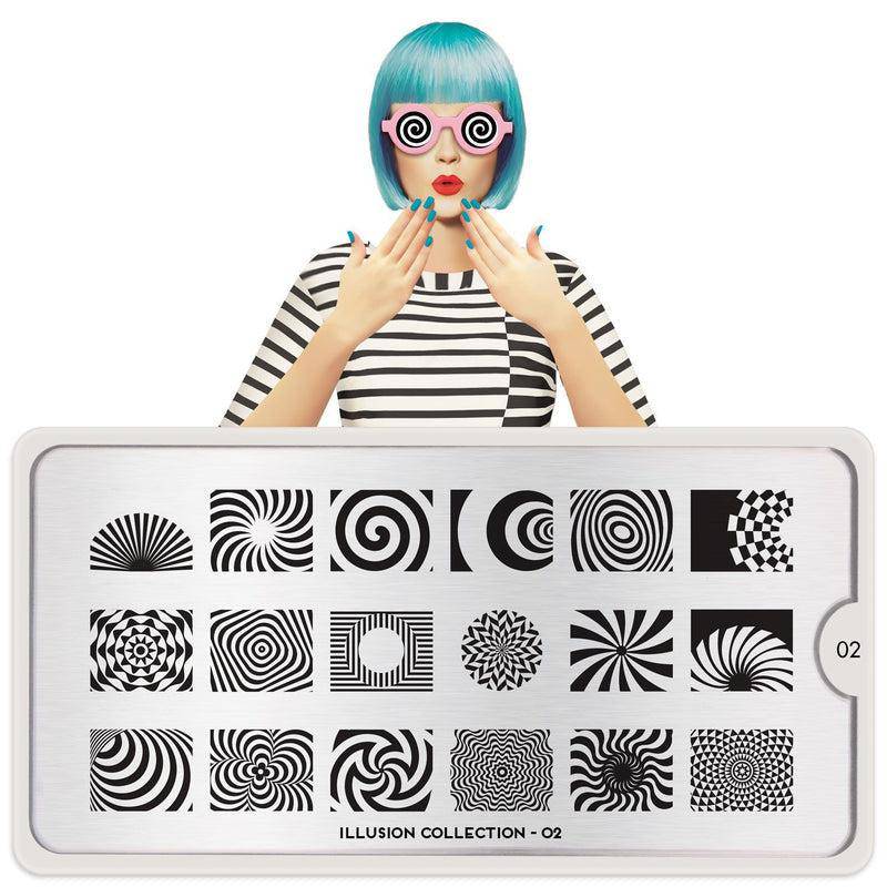 Illusion 02 ✦ Nail Stamping Plate - MoYou London