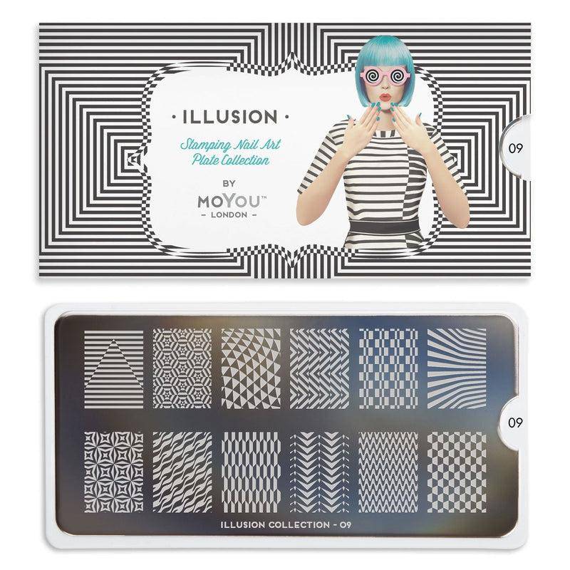 Illusion 09 ✦ Nail Stamping Plate - MoYou London