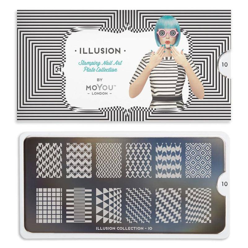 Illusion 10 ✦ Nail Stamping Plate - MoYou London