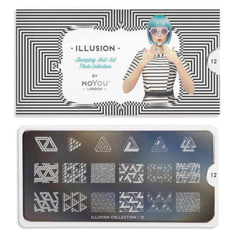 Illusion 12 ✦ Nail Stamping Plate - MoYou London