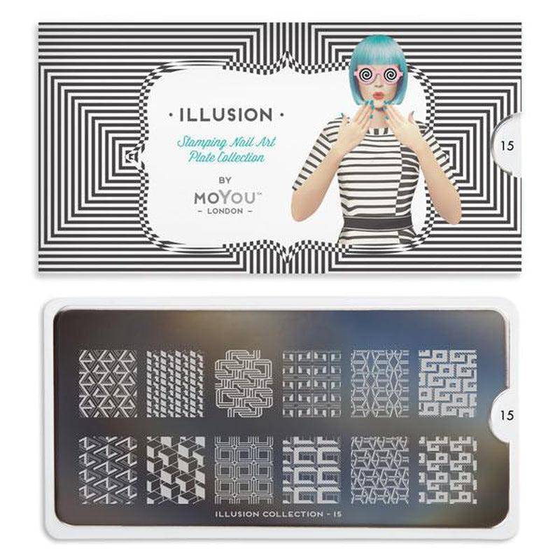 Illusion 15 ✦ Nail Stamping Plate - MoYou London