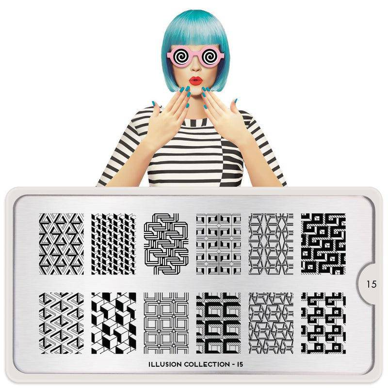 Illusion 15 ✦ Nail Stamping Plate - MoYou London