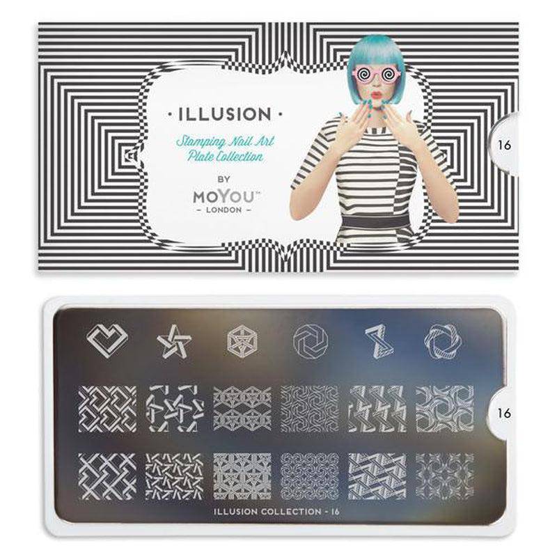 Illusion 16 ✦ Nail Stamping Plate - MoYou London