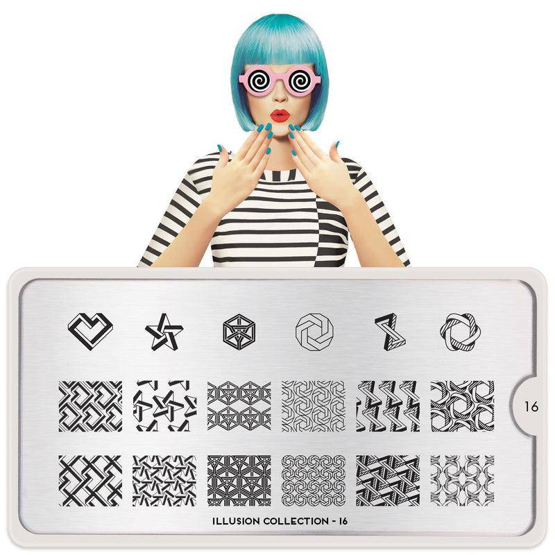 Illusion 16 ✦ Nail Stamping Plate - MoYou London