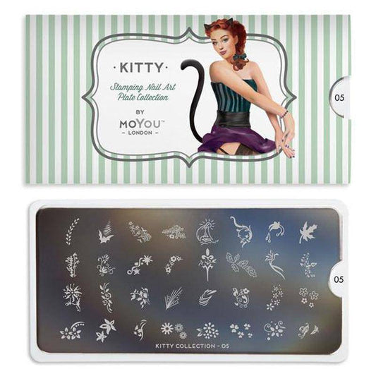 Kitty 05 ✦ Nail Stamping Plate - MoYou London