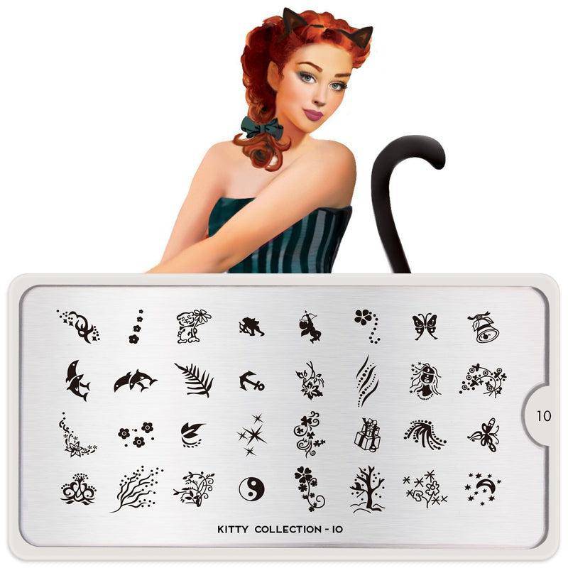 Kitty 10 ✦ Nail Stamping Plate - MoYou London