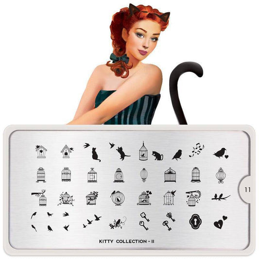 Kitty 11 ✦ Nail Stamping Plate - MoYou London
